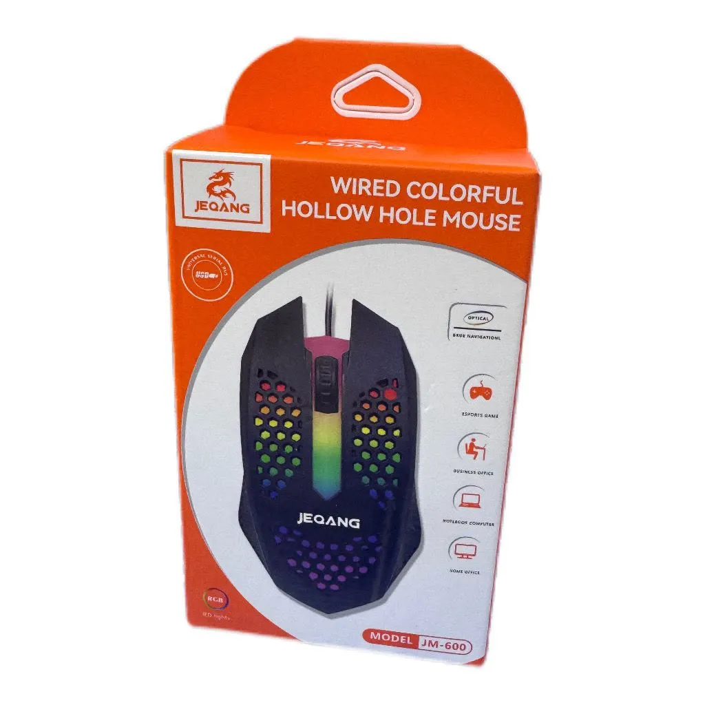 Wired Colorful Hollow Hole Mouse