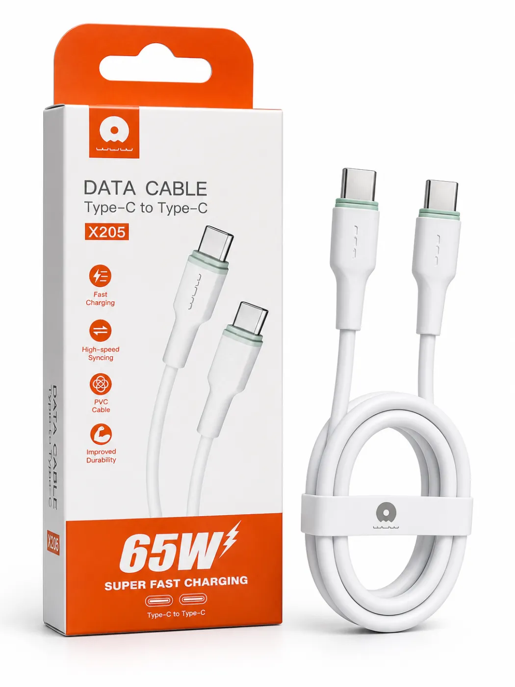 WUW X205 Type-C to Type-C Data Cable
