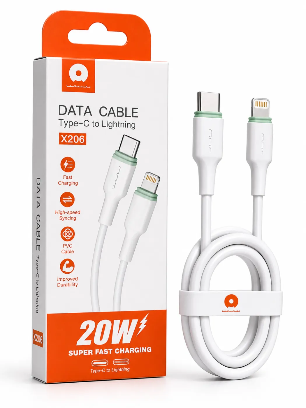 WUW X206 Type-C to Lightning Data Cable
