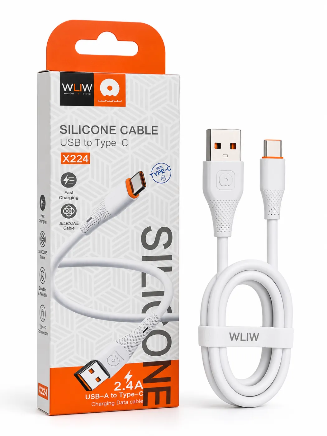 WLIW X224 USB to Type-C Silicone Cable