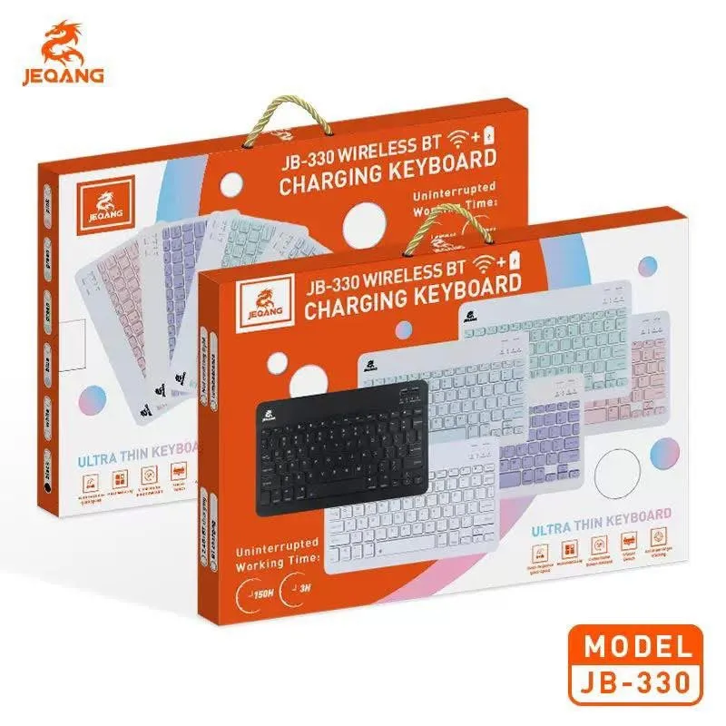 Jeqang JB-330 Wireless BT + Charging Keyboard