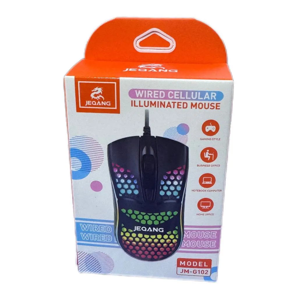 Jeqang JM-G102 Wired Cellular Illuminated Mouse