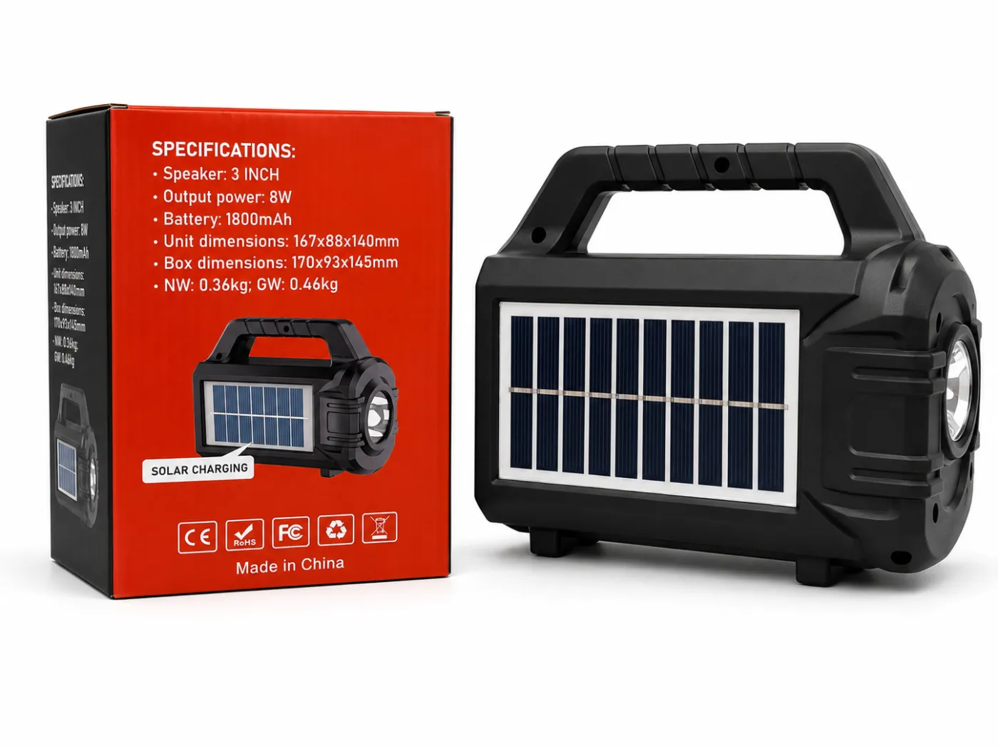 مكبر صوت وكشاف طوارئ محممكبر صوت وكشاف طوارئ محمول (Sing-e ZQS-T06ول (Sing-e ZQS-T0