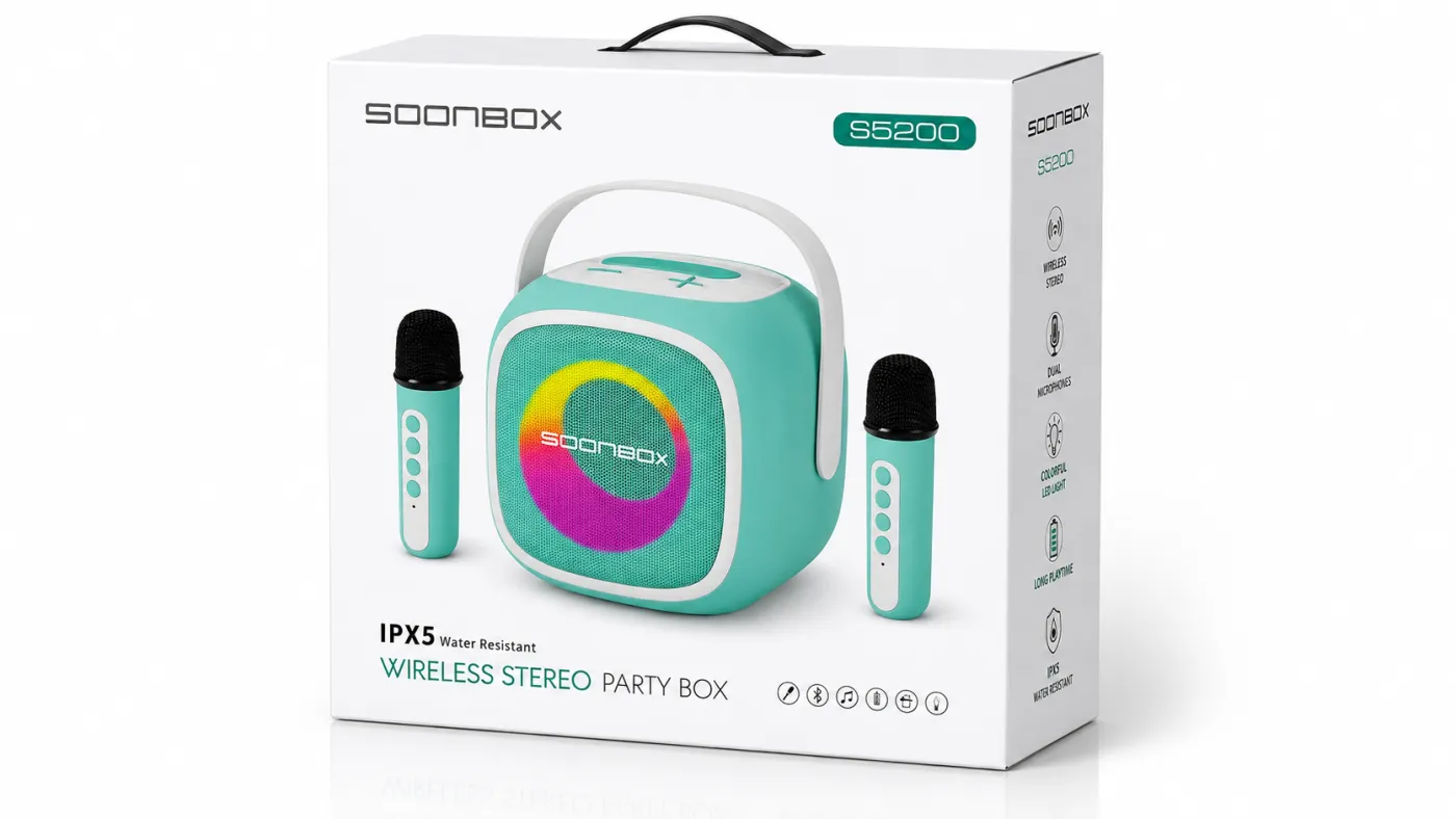 مكبر صوت لاسلكي للحفلات SOONBOX S5200 (Wireless Stereo Party Box)
