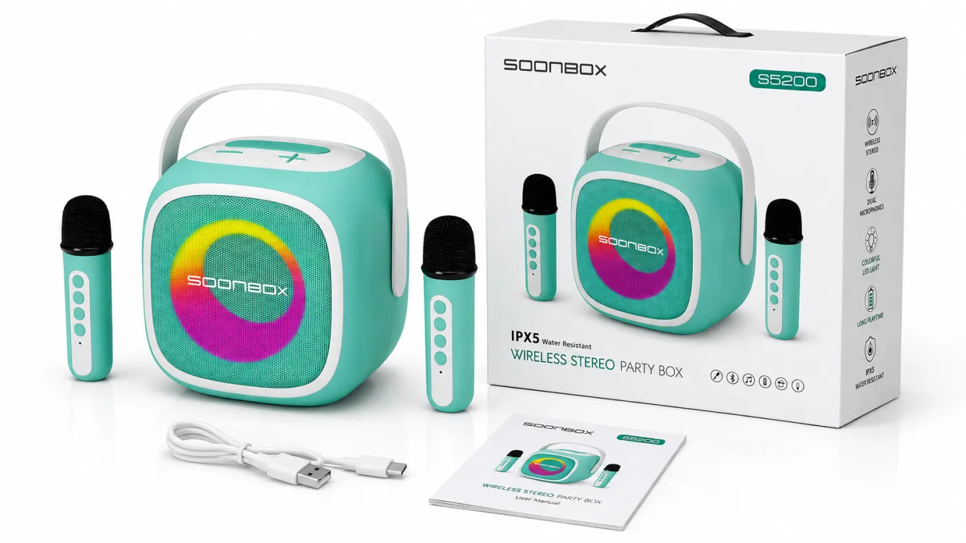 مكبر صوت لاسلكي للحفلات SOONBOX S5200 (Wireless Stereo Party Box)
