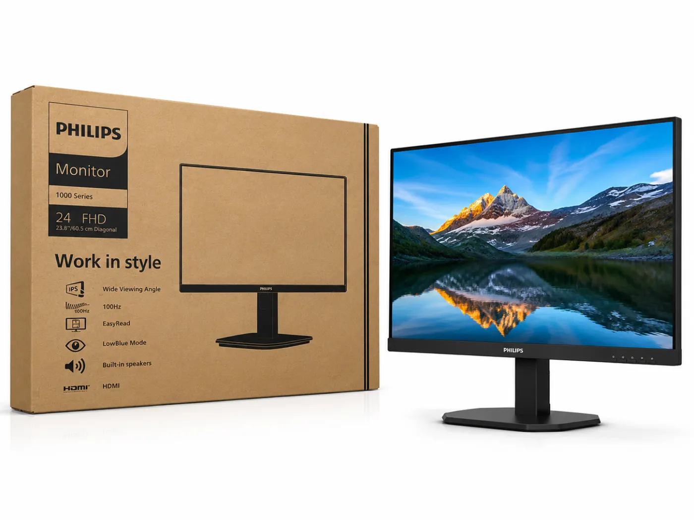شاشة مكتبية Philips 24" FHD Monitor (1000 Series)