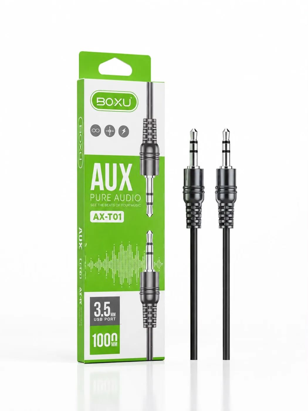 كيبل صوت AUX إلى AUX BOXU AX-T01 – 1 متر